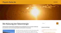Desktop Screenshot of payom-solar.de