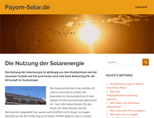Tablet Screenshot of payom-solar.de